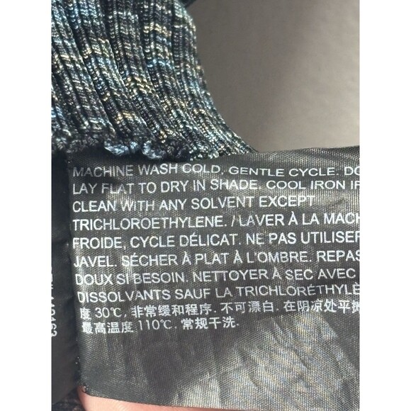 Theory Women’s SIZE P Cabled Print RibbedBoatneck Sweater with Bell Sleeves - Picture 14 of 15